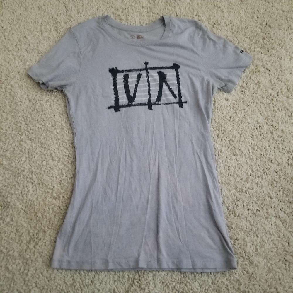 RVCA Ben Horton Box Stripe T Shirt Tee L